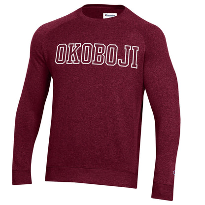 OKOBOJI TRIUMPH FLEECE CREW - Maroon