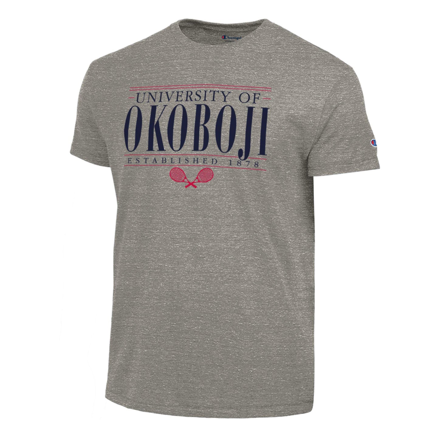 University of Okoboji Tennis Heritage Tee - Grey