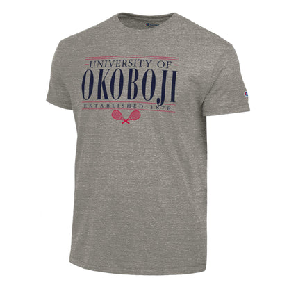 University of Okoboji Tennis Heritage Tee - Grey