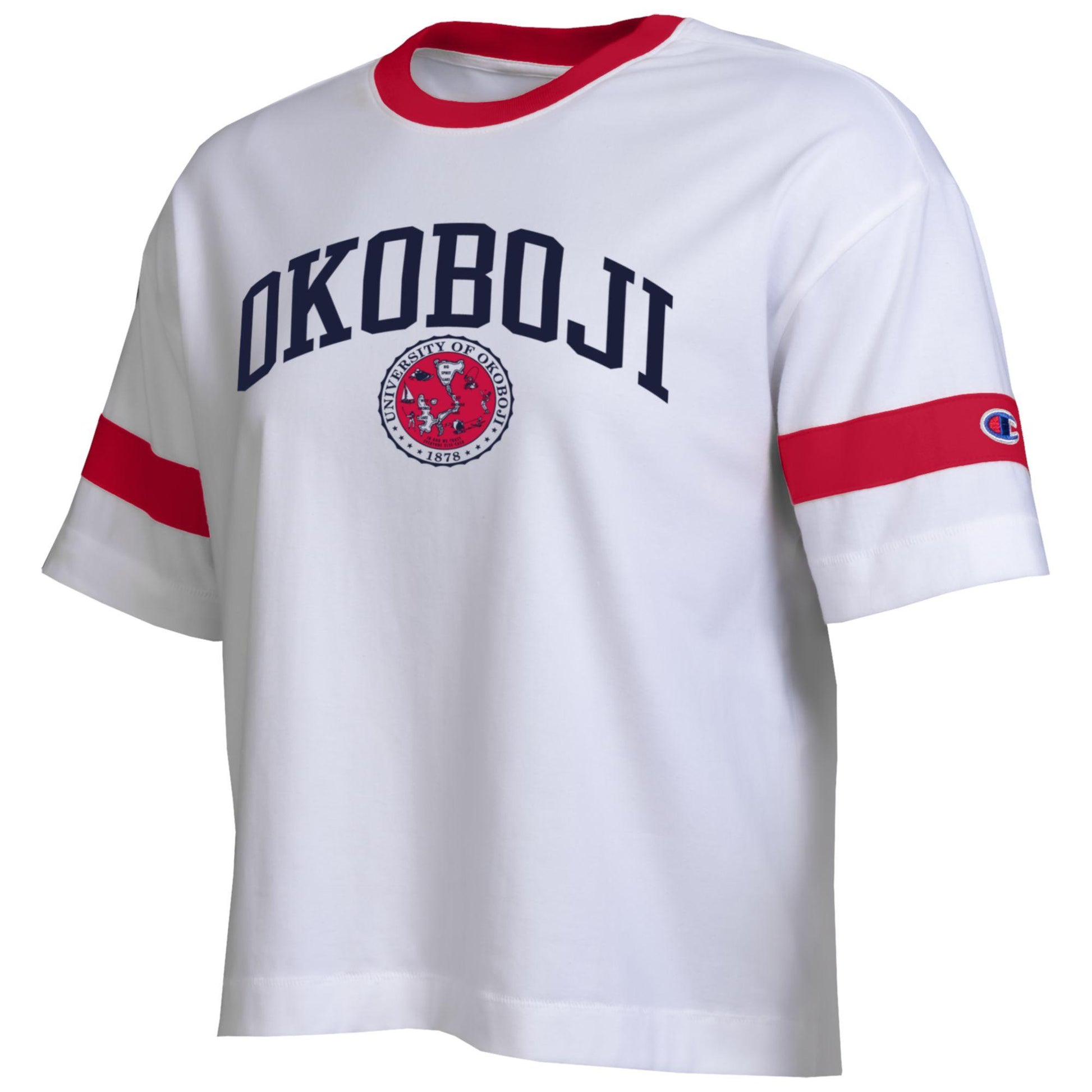 University of Okoboji Women's STRIPED RINGER TEE