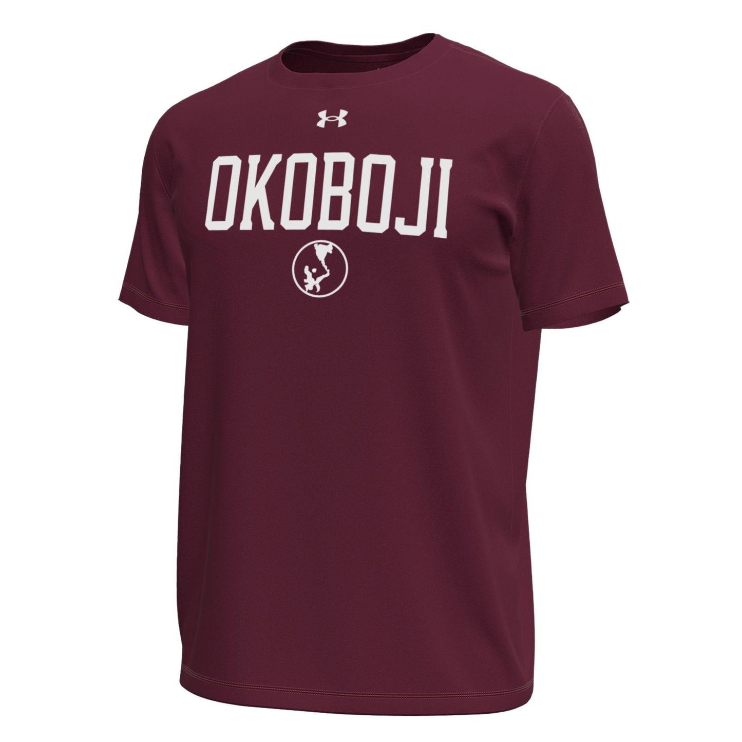 Okoboji Under Armour Tee - Maroon