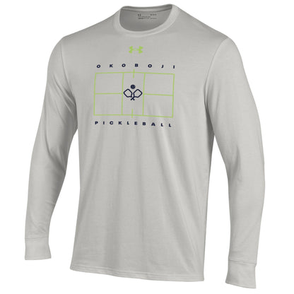 Under Armour Pickleball Long Sleeve Tee - Silver Grey