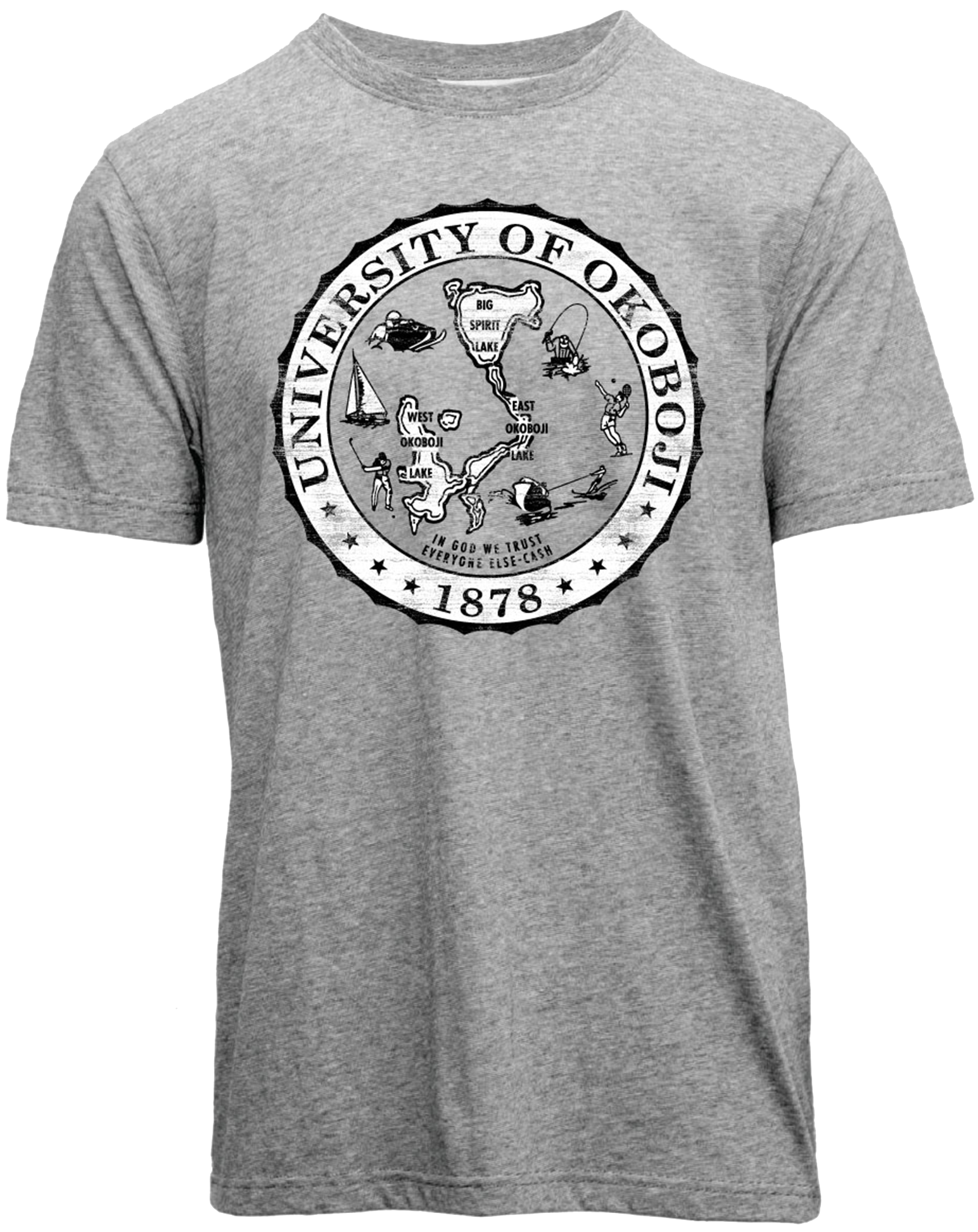 U of O Crest Mariner Tee - Grey