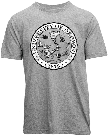 U of O Crest Mariner Tee - Grey
