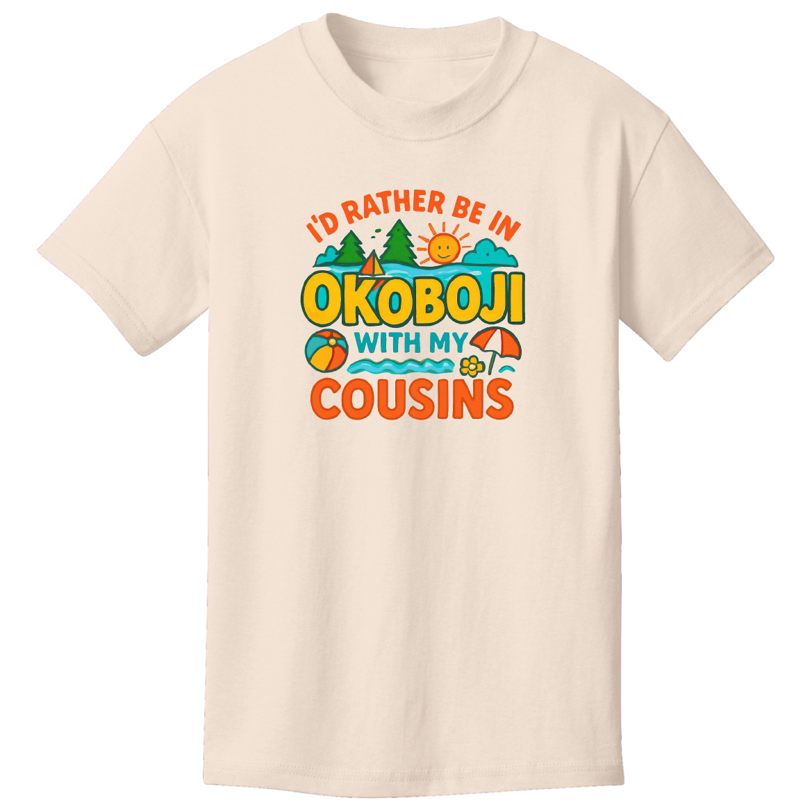 Okoboji With My Cousins Tee (Toddler)