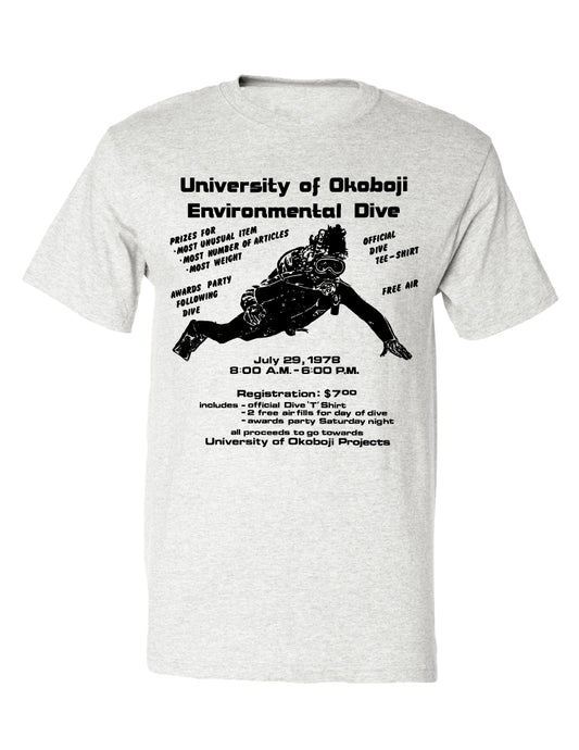 U of O *Throwback Collection* Dive Tee - Ash