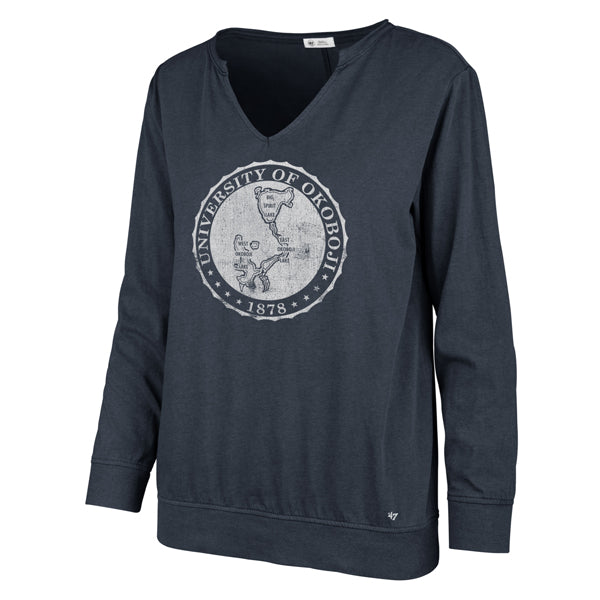 Ladies OKOBOJI MIDNIGHT GAMMA LONG SLEEVE TEE - Midnight