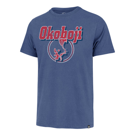 Okoboji Circle Up ’47 Franklin Tee : Cadet Blue