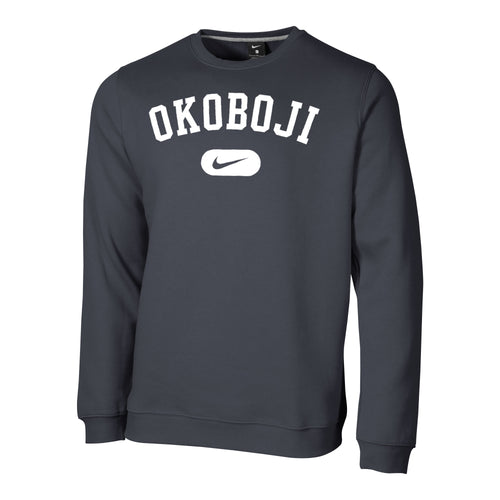 Okoboji Stadium Club Fleece Crew - Dark Grey
