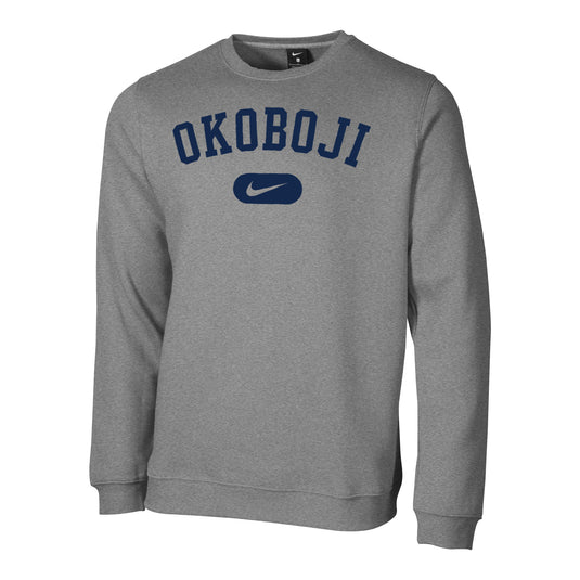 Okoboji Stadium Club Fleece Crew - Dark Heather