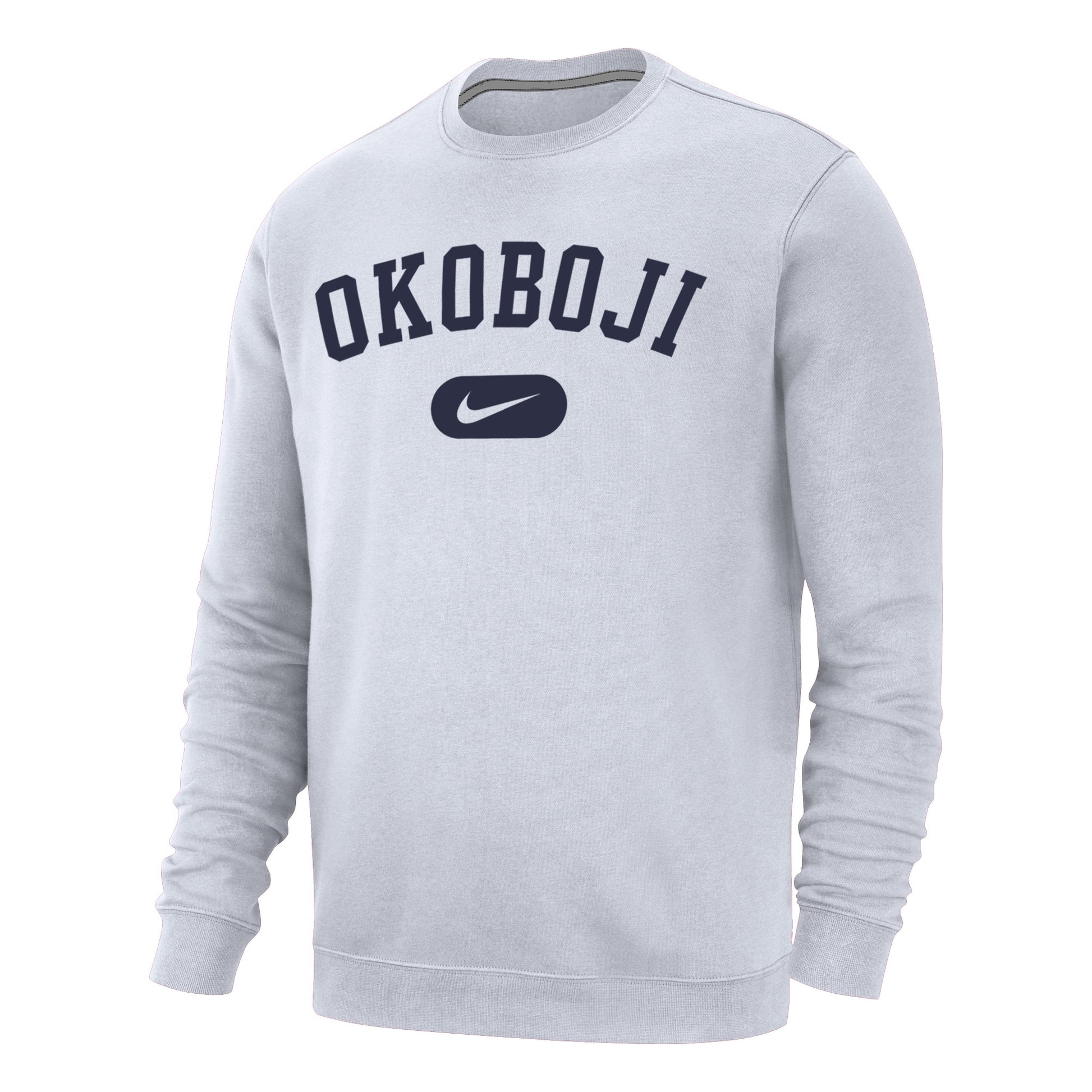 Okoboji Stadium Club Fleece Crew - White