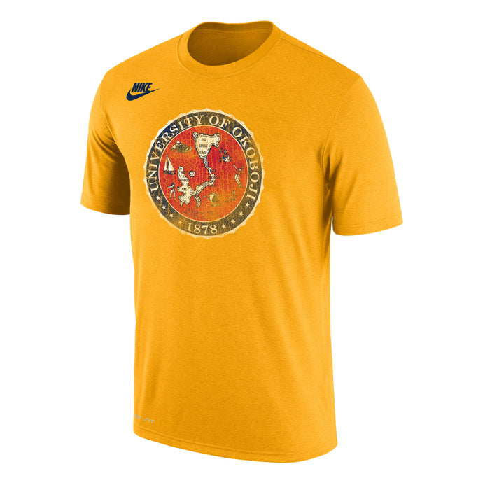 Okoboji Crest Futura Swoosh - U. Gold
