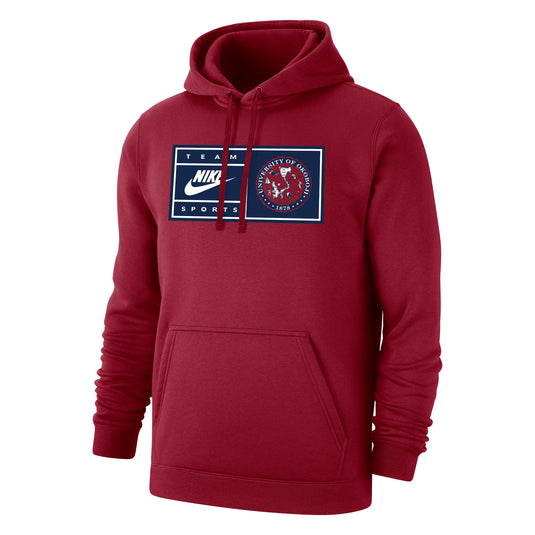 Okoboji Team Sports Nike Hoody - Crimson