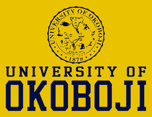 The U of O Gold With Navy Sweatshirt Blanket