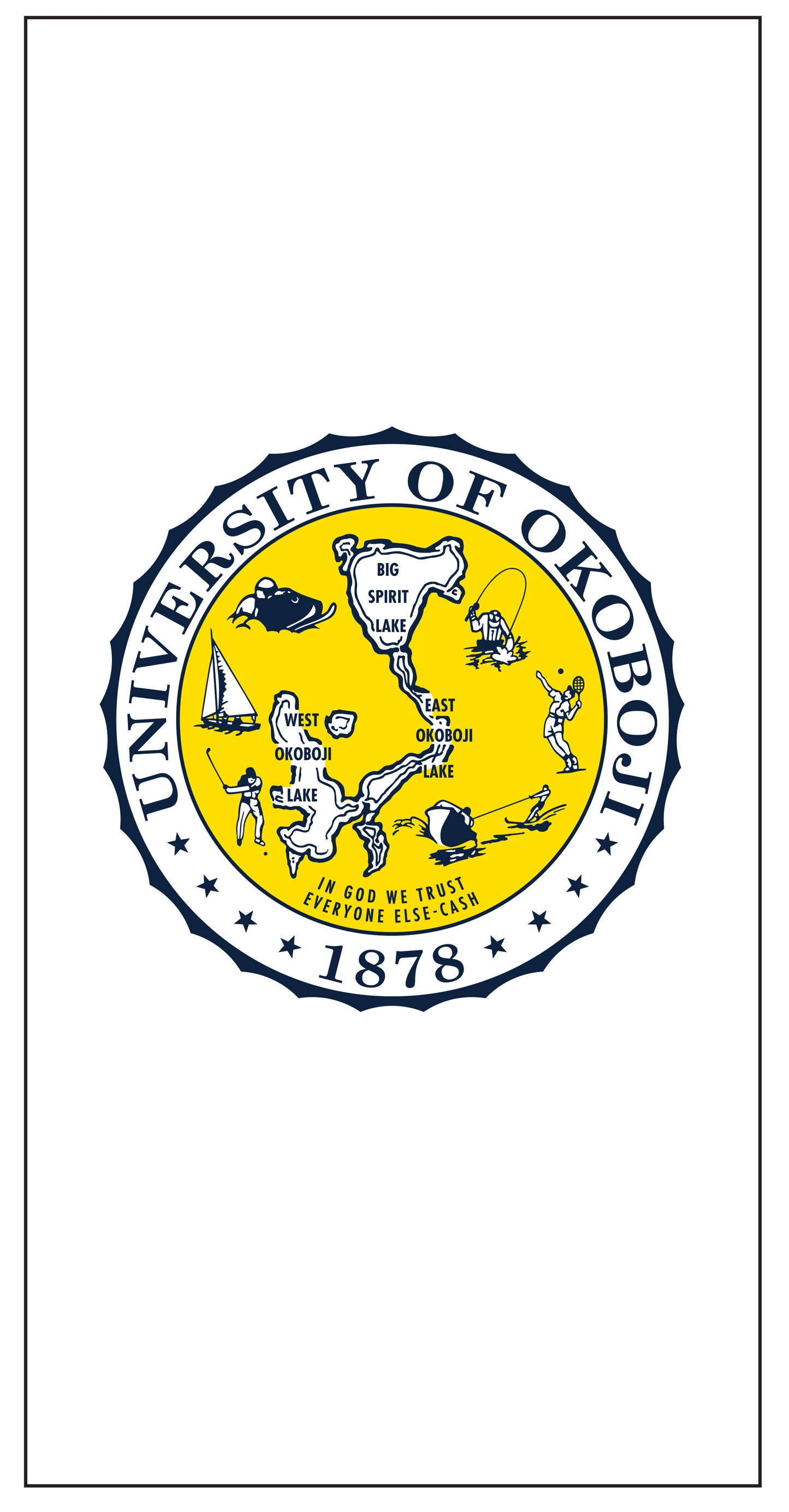 U of O Crest Beach Towel