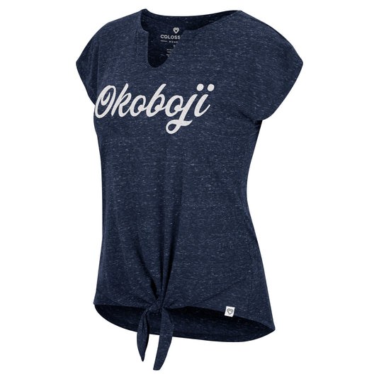 OKOBOJI LADIES BENNY BOO BOO TIE FRONT TEE