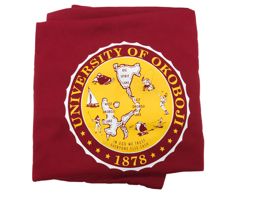 U of O Cardinal & Gold Sweatshirt Blanket