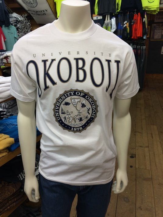 Classic University of Okoboji White Tee