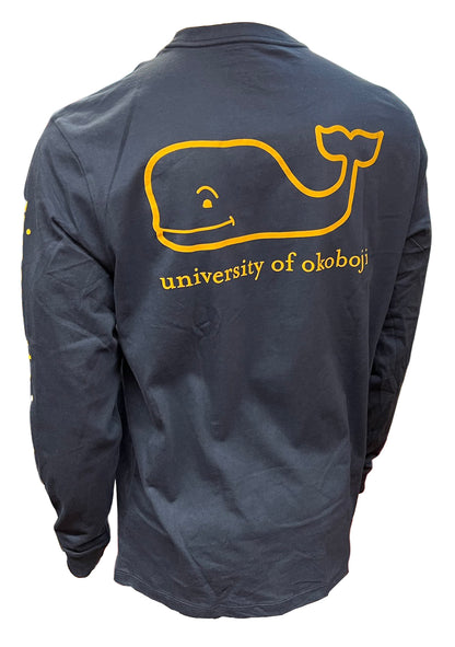 The Okoboji Crest Pocket Long Sleeve Tee