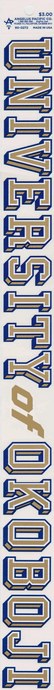 University of Okoboji Window Sticker