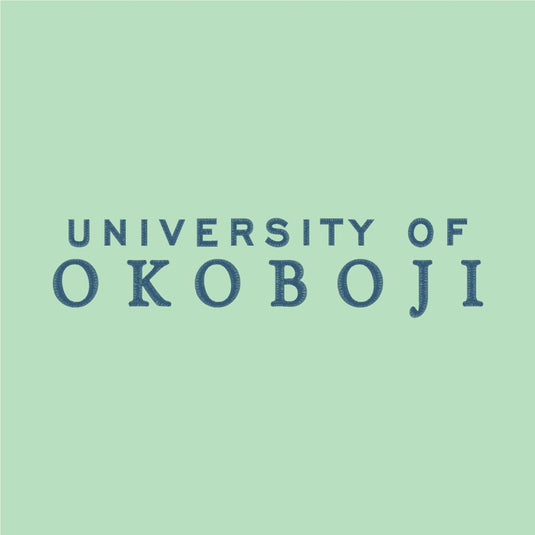 University of Okoboji Embroidered Crew - Icy Mint