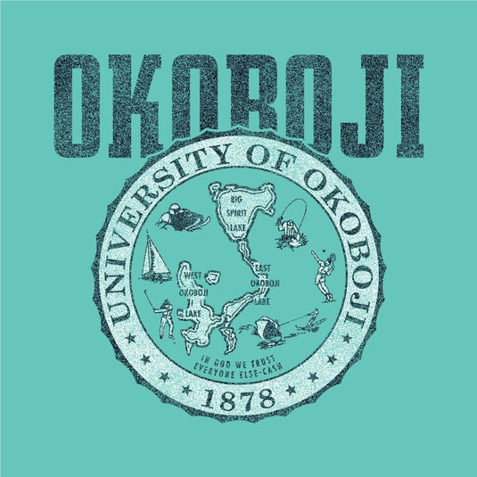 School Crest University of Okoboji Tank - Mint