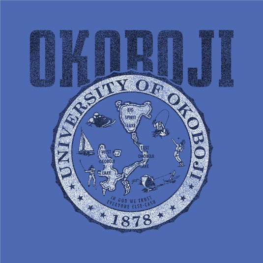 School Crest University of Okoboji Tank - Deep Forte Blue