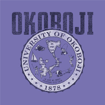 School Crest University of Okoboji Tank - Lavender