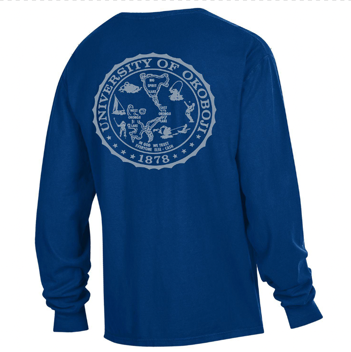 Okoboji Campus Tee - Fade Navy