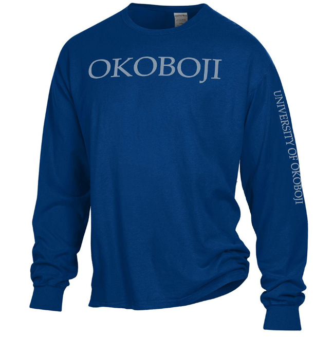 Okoboji Campus Tee - Fade Navy
