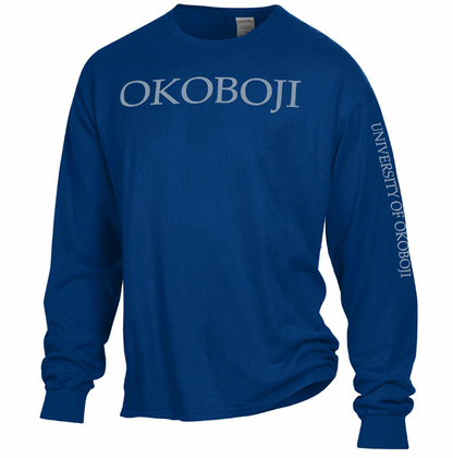 Okoboji Campus Tee - Fade Navy