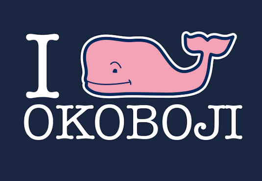 U of Okoboji Short-Sleeve "I Whale Okoboji" Pocket Tee by Vineyard Vines ®‎