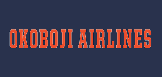 Okoboji Airlines Windbreaker Snap-Button Up Jacket