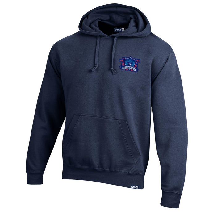 Okoboji Maritime Shield Embroidered Hood - Navy Blue