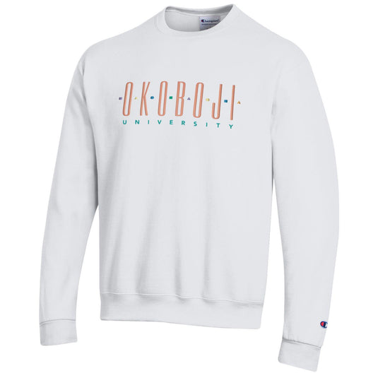 White Okoboji "U" Embroidery Crew