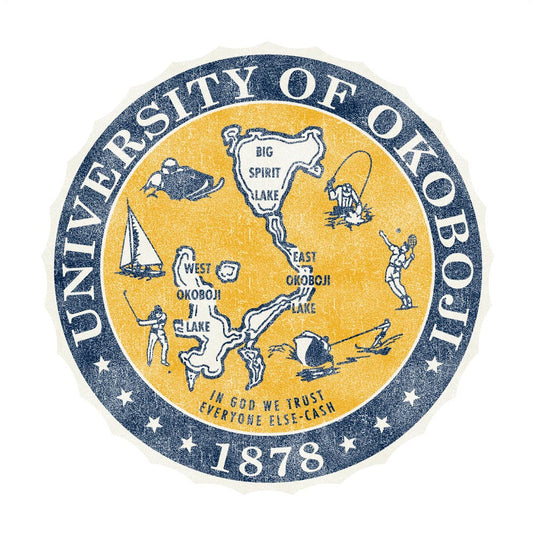 University of Okoboji On Campus Long-sleeve Tee (White)