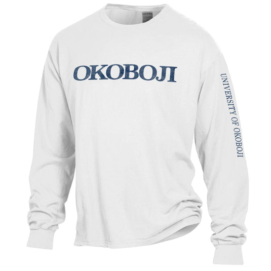 University of Okoboji On Campus Long-sleeve Tee (White)