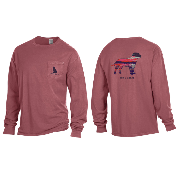 Okoboji Best Friend Long Sleeve Pocket Tee