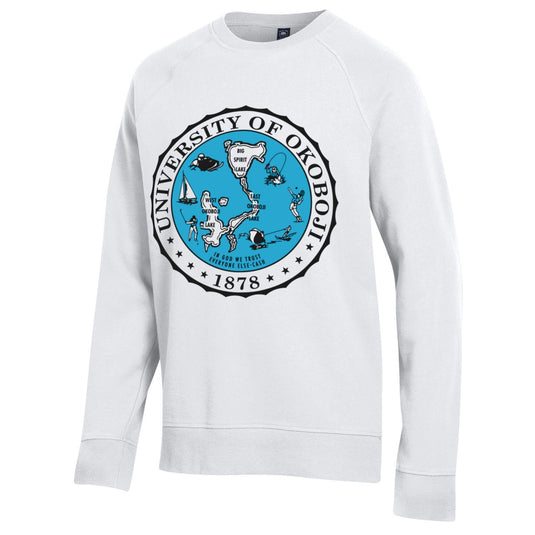 Okoboji Blue Crest Crewneck Sweatshirt