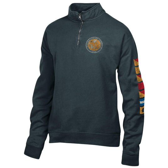 Okoboji Crest 1/4 Zip With OKOBOJI FLAGS SLEEVE