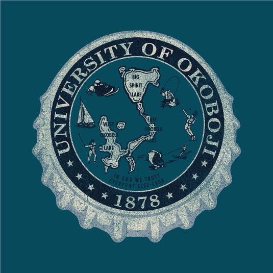 Okoboji Cap Crest Hood - Dark Teal