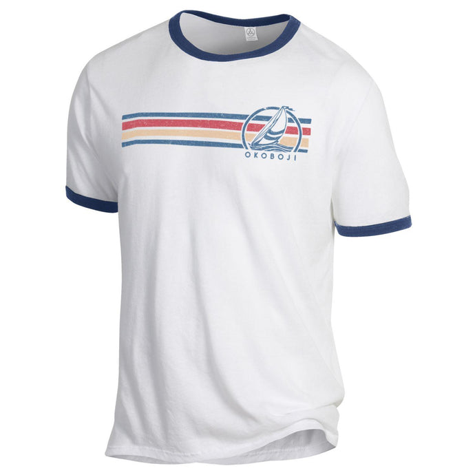 Okoboji Throwback Ringer Tee