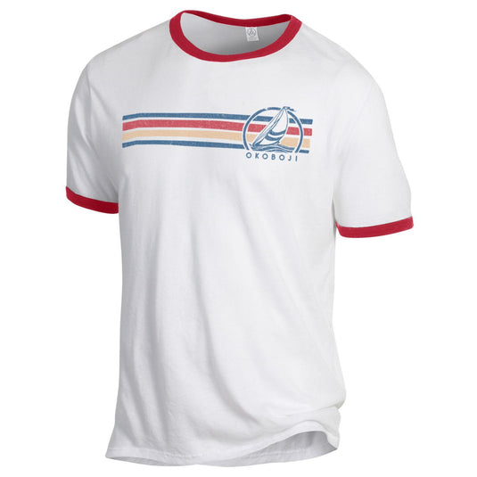 Okoboji Throwback Ringer Tee