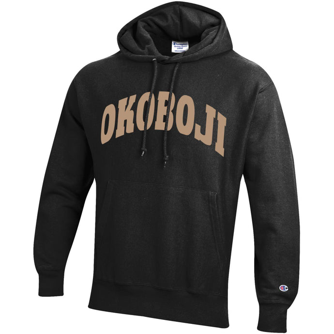 Black Okoboji Reverse Weave Hood