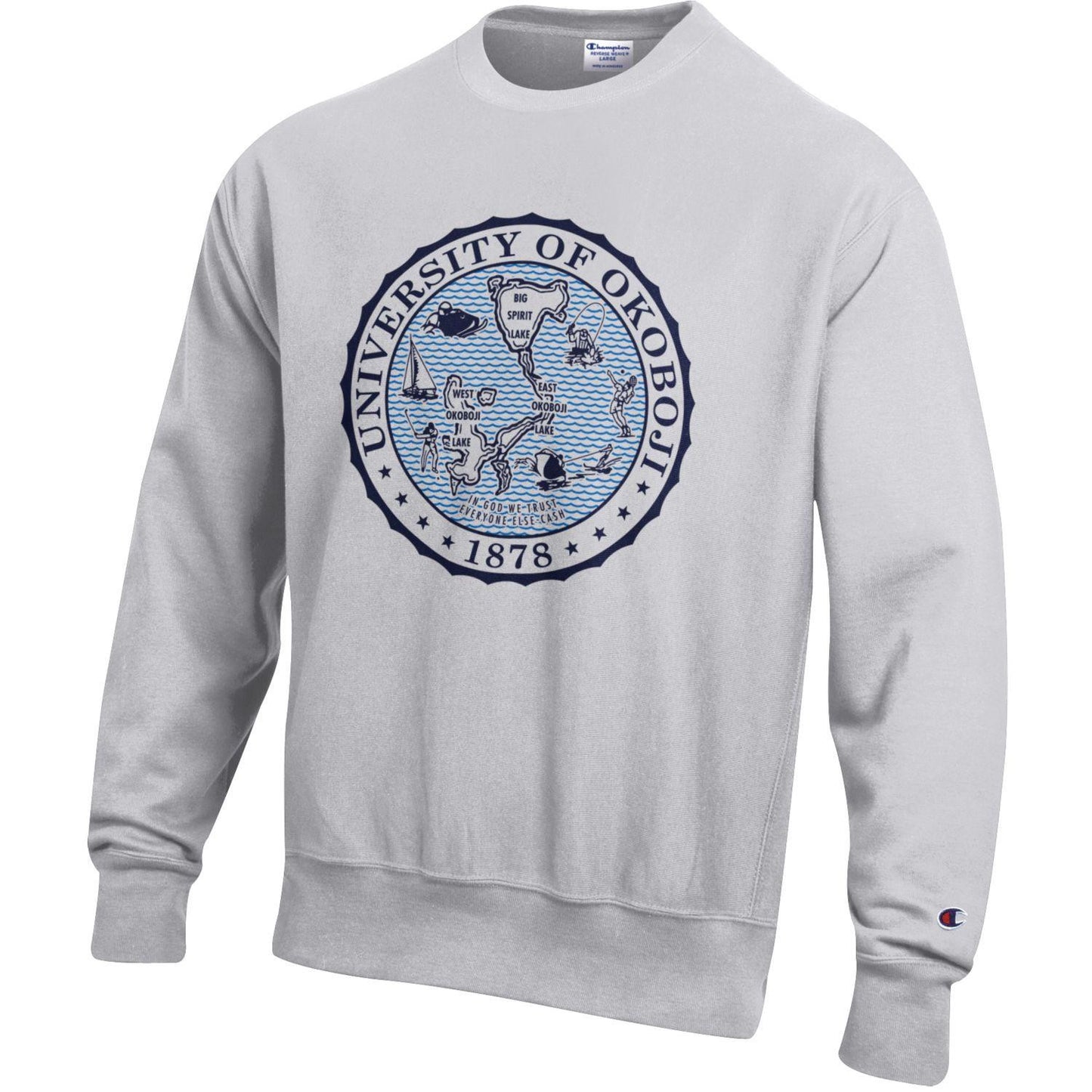 Wavy Crest Reverse Weave Crew