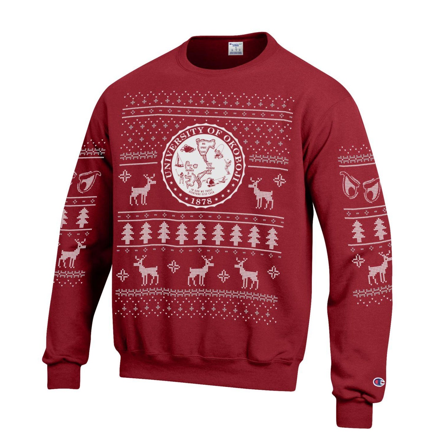 The Okoboji U Festive Times Crew - Red