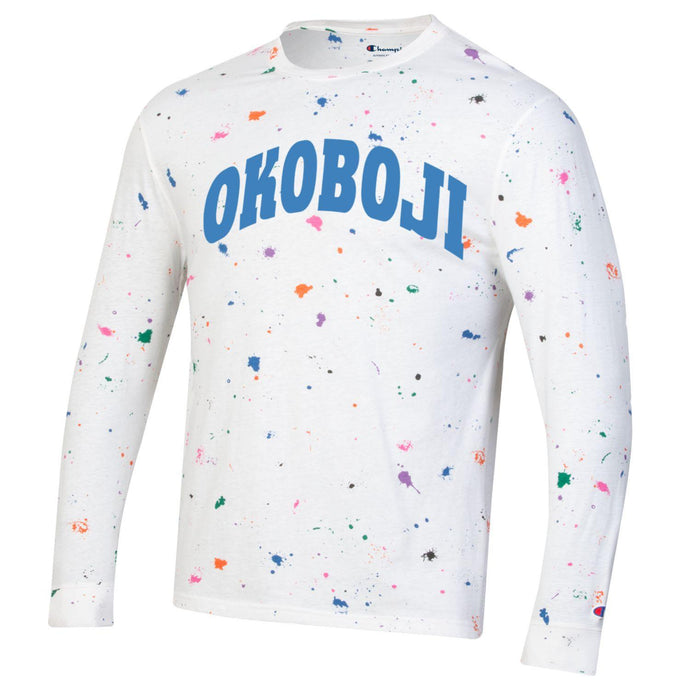 Okoboji Paint Drop Long Sleeve Tee