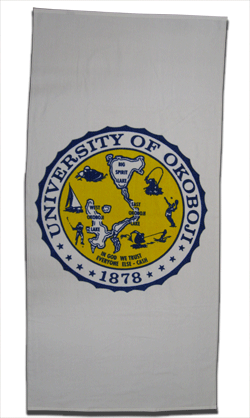 U of O Crest Beach Towel