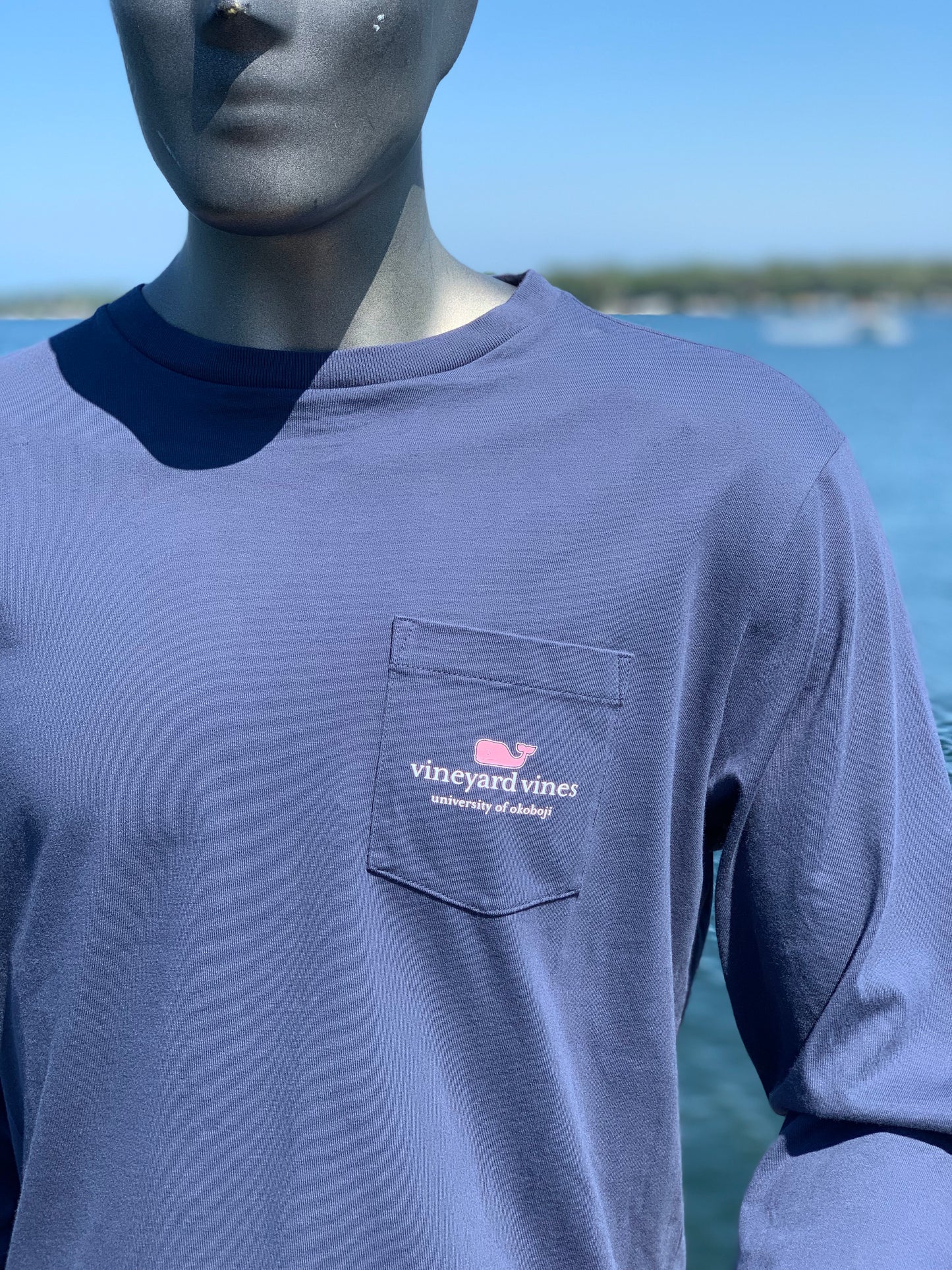 Vineyard Vines Okoboji Long Sleeve / Blazer Blue - I Whale