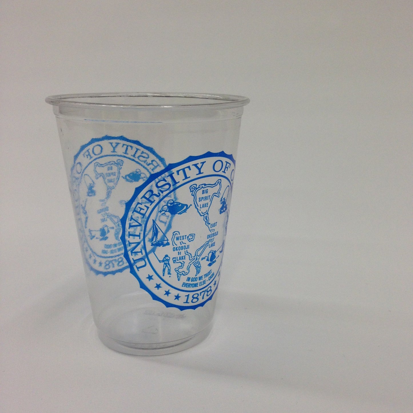 Clear U of O Cups
